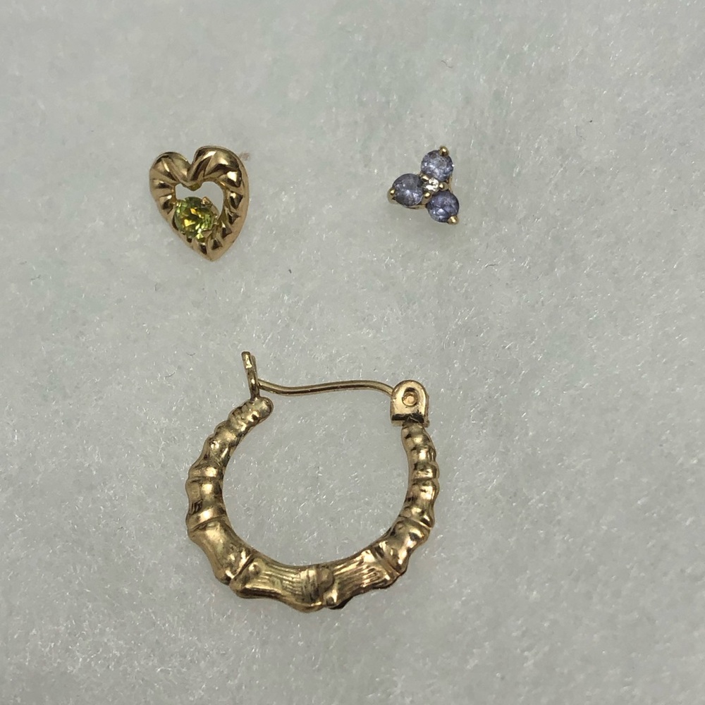 10k Yellow Gold Scrap Or Wear Earrings